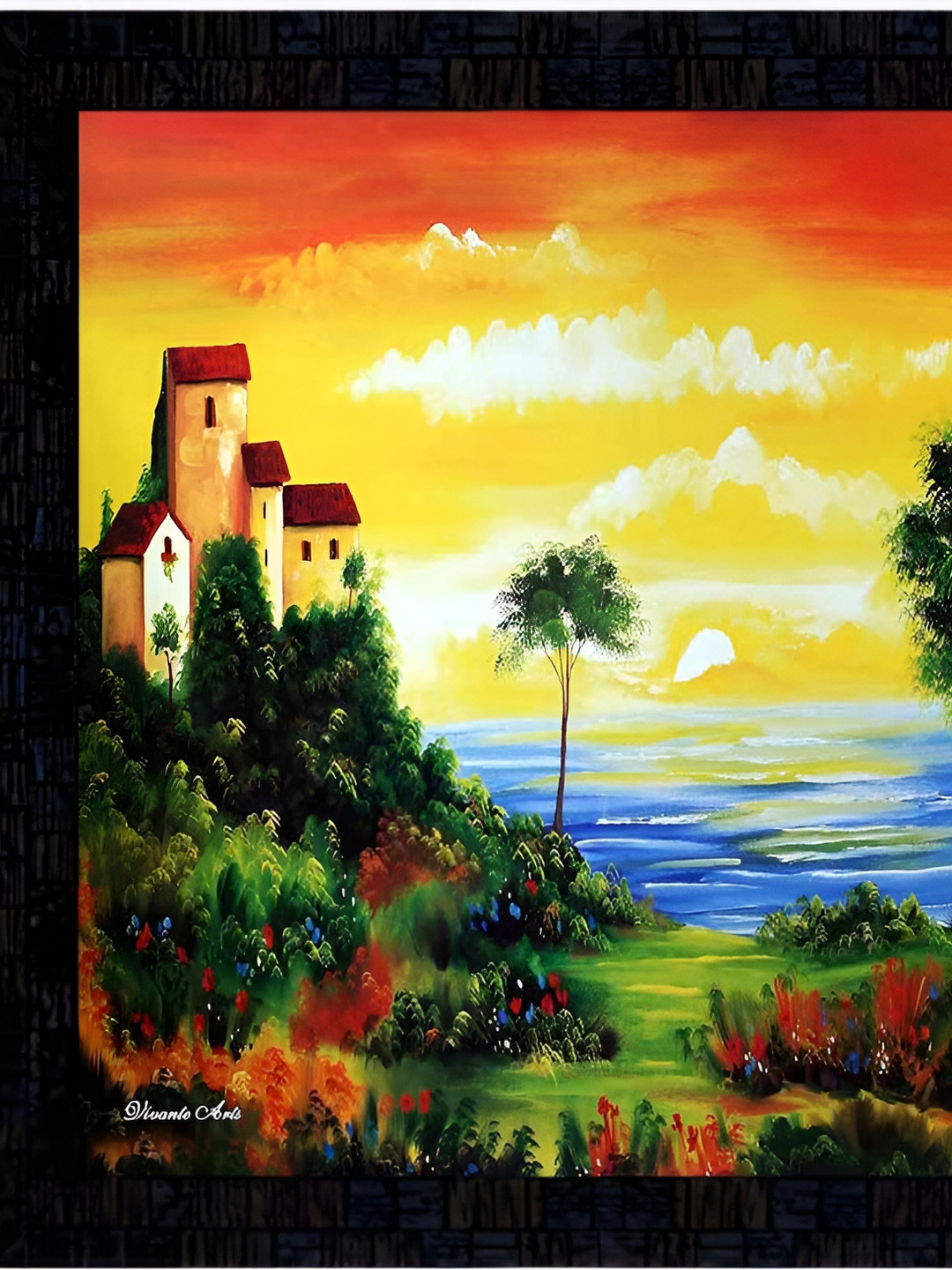 PnF Paper Wall Square Paintings Wall Art - 12 x 12 In