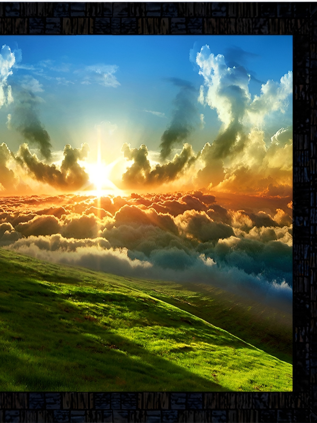 PnF Paper Wall Rectangle Paintings Wall Art - 12 x 12 In