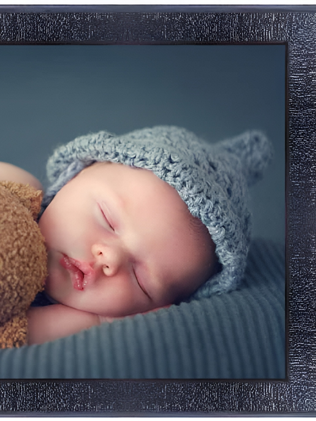 PnF Black & Blue Baby Wooden Painting Wall Art