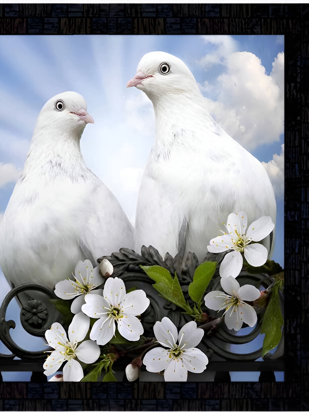 PnF Black & Blue Digital Printing wooden Wall Art