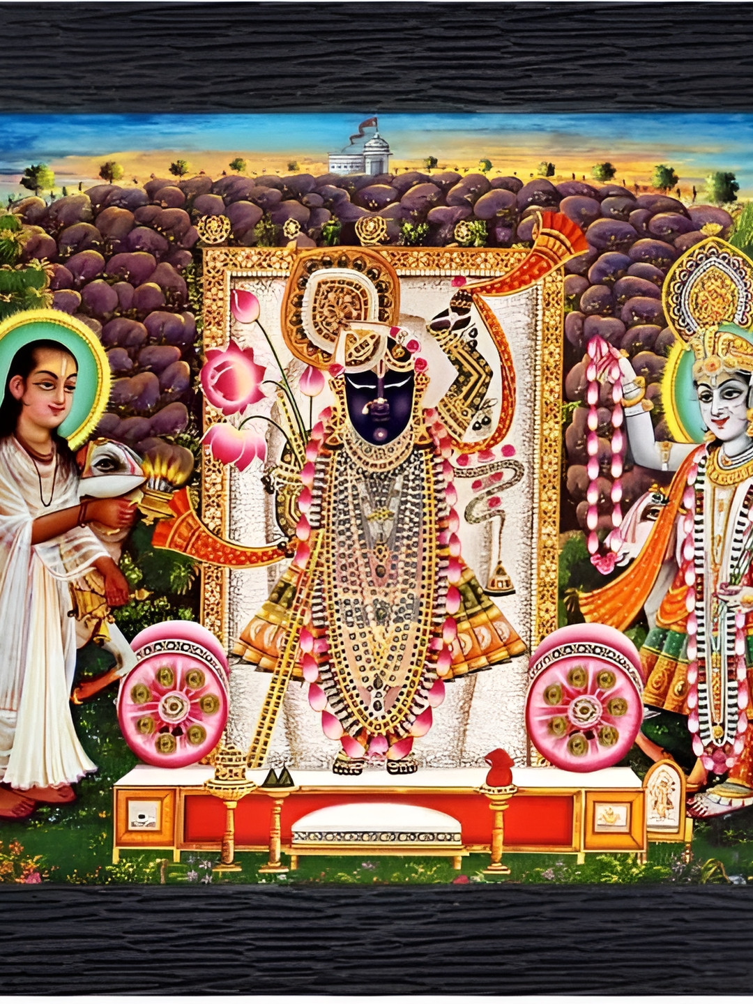 PnF Black & Red 1 Piece Digital Printing wooden Wall Art