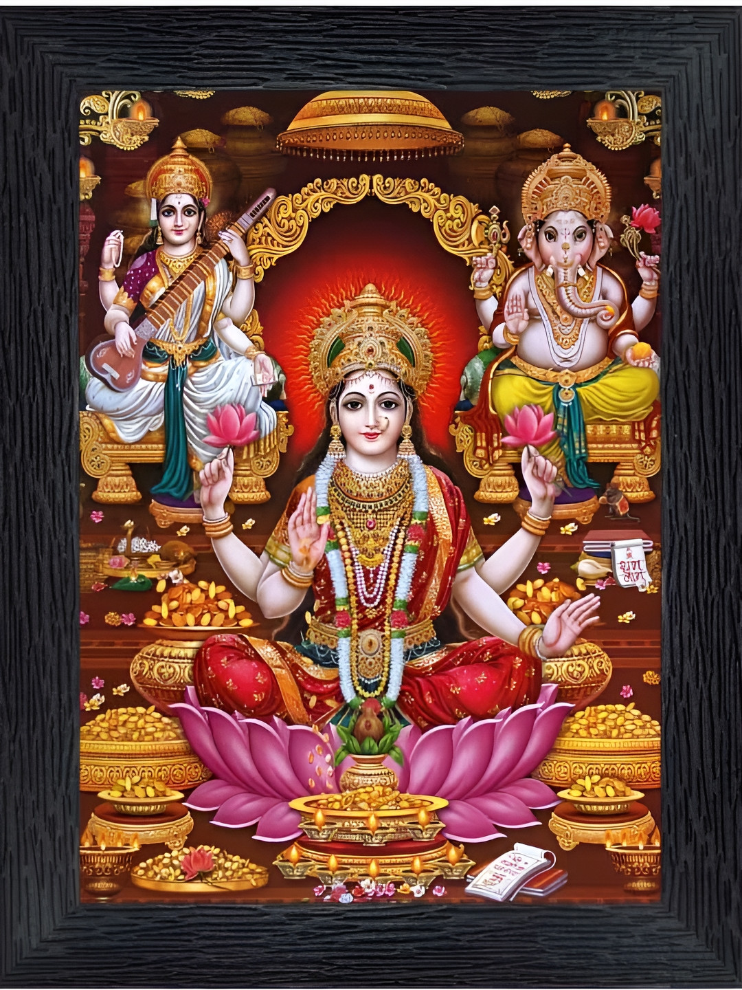 PnF Wood Single Table Top Rectangle Paintings Wall Art - 8 x 5 In