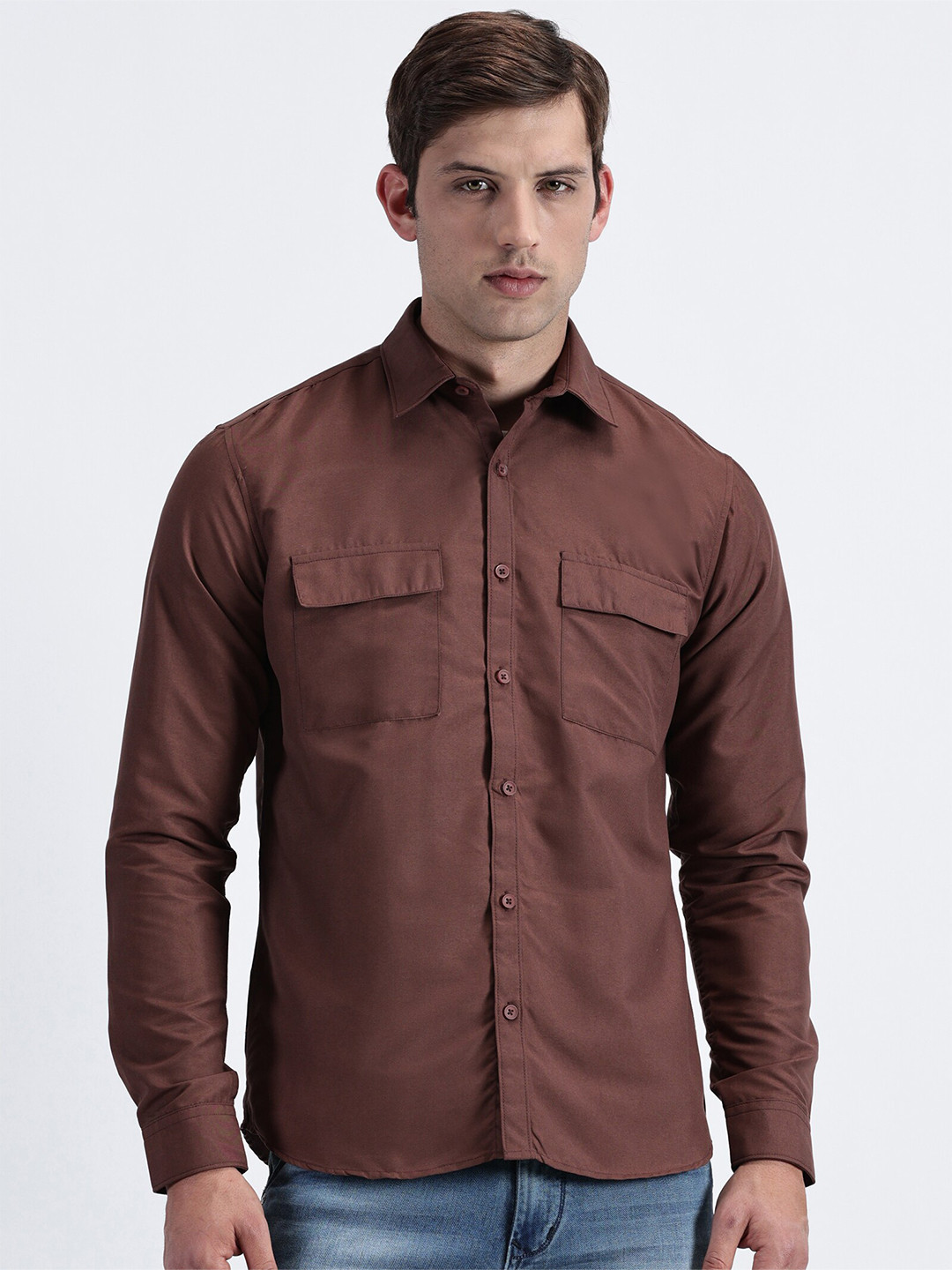 MISCHIEF MONKEY Men Classic Opaque Casual Shirt