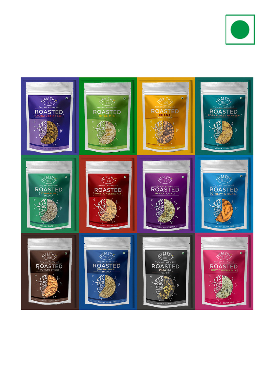 Healthy Treat Pack Of 12 Roasted Snacks