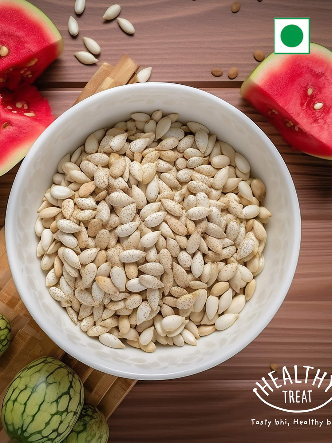 Healthy Treat Pack Of 3 Roasted Sweet & Sour Watermelon Seeds-125g Each