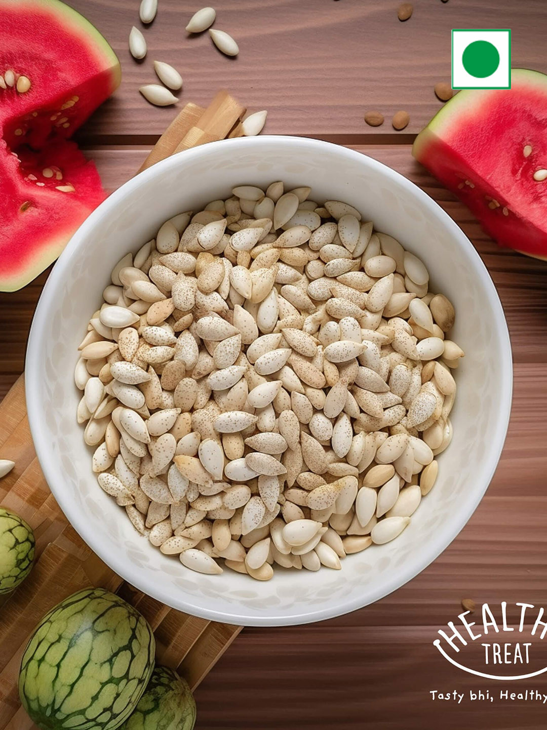 Healthy Treat Pack Of 3 Roasted Watermelon Seeds-125g Each