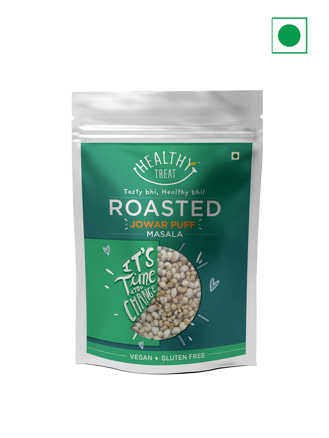 Healthy Treat Pack Of 10 Roasted Masala Jowar Puff -100g Each