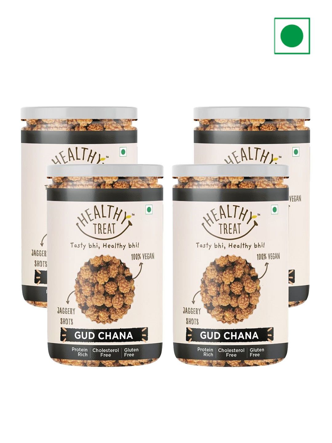 Healthy Treat Pack of 4 Gud Chana -800 Gm