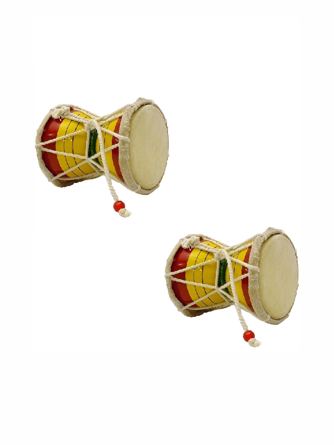 Navyaksh Damroo Multicoloured Metal Glossy Living Room Set of 2 Small Showpieces -