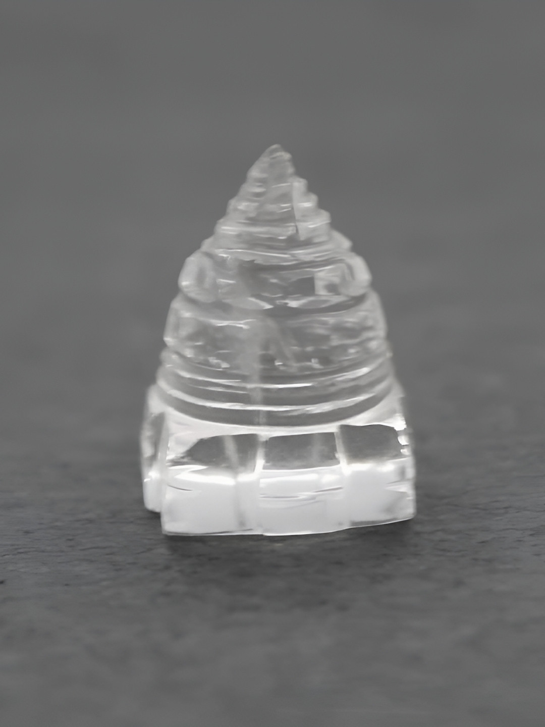 Navyaksh Shri Yantra White Metal Metallic Living Room Small Showpiece -