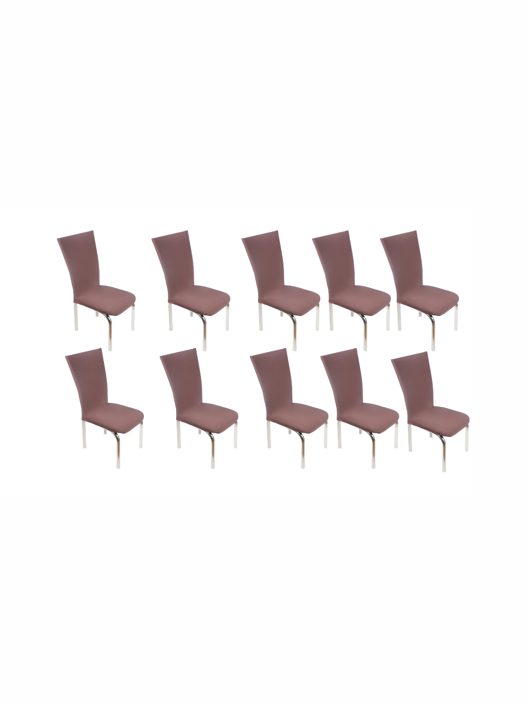 Stylista Brown 10  Pieces Stretchable Chair Covers