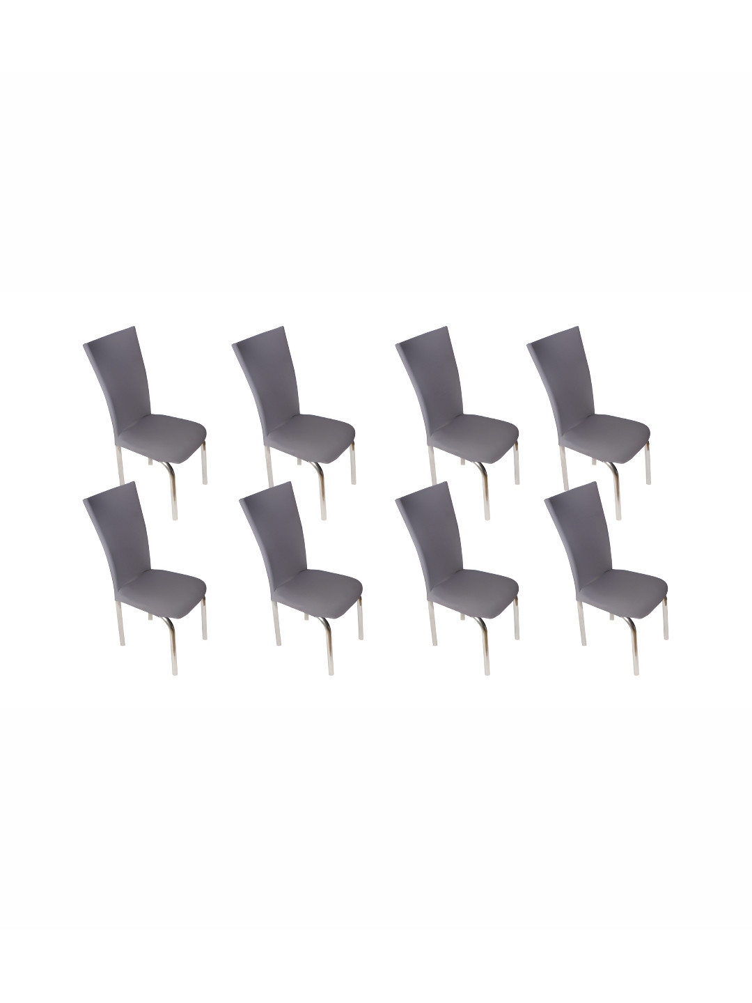 Stylista Grey 8 Pieces Stretchable Chair Covers