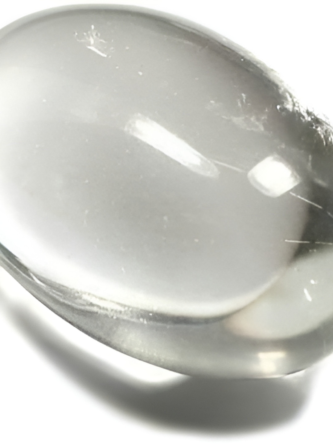 Navyaksh Pindi White Glass Glossy Living Room Small Showpiece -