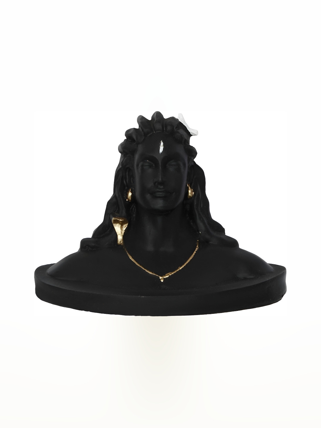 Navyaksh Yogi Black Metal Metallic Home Office Tiny Showpiece -