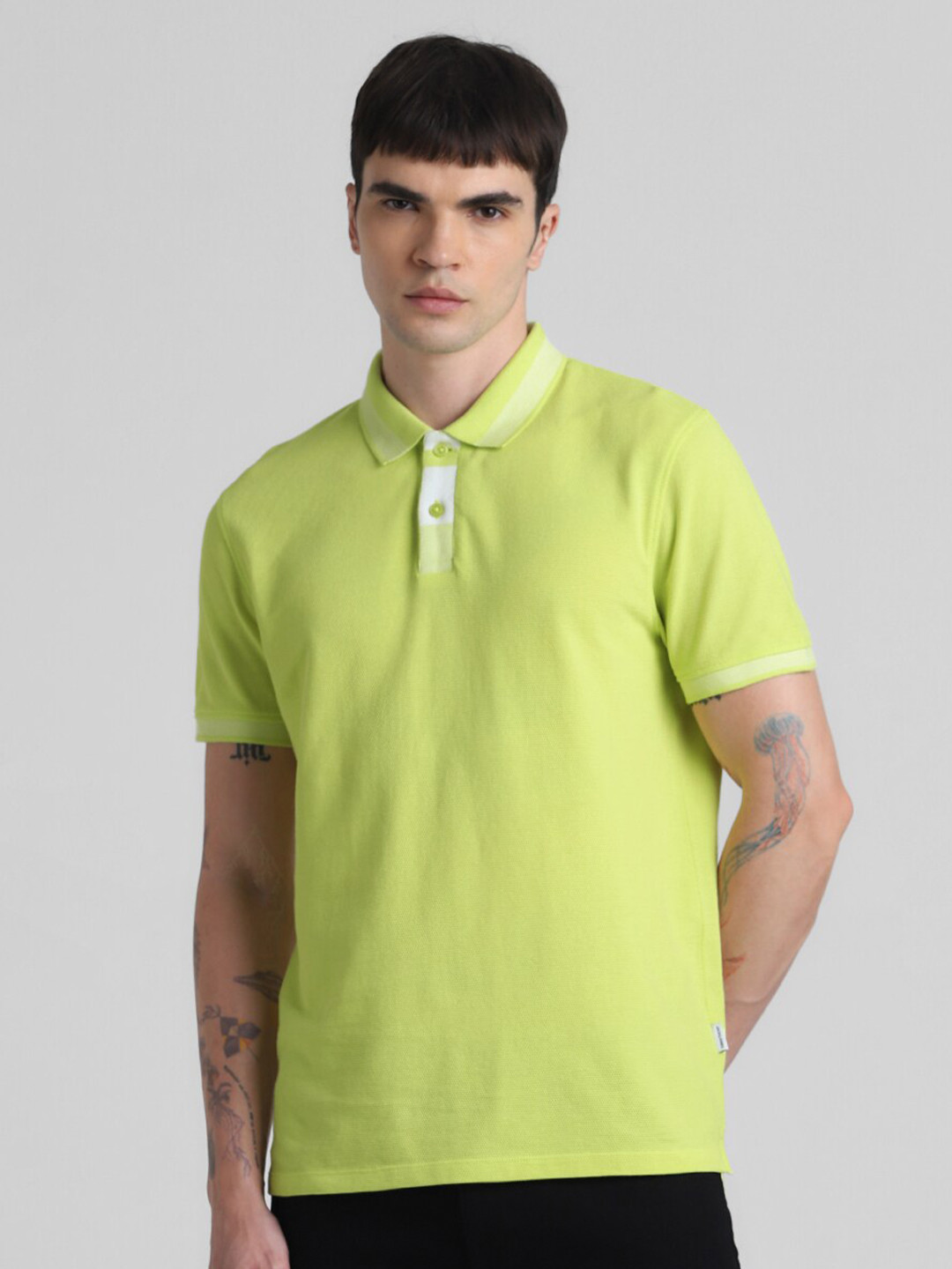 Jack & Jones Men Polo Collar T-shirt