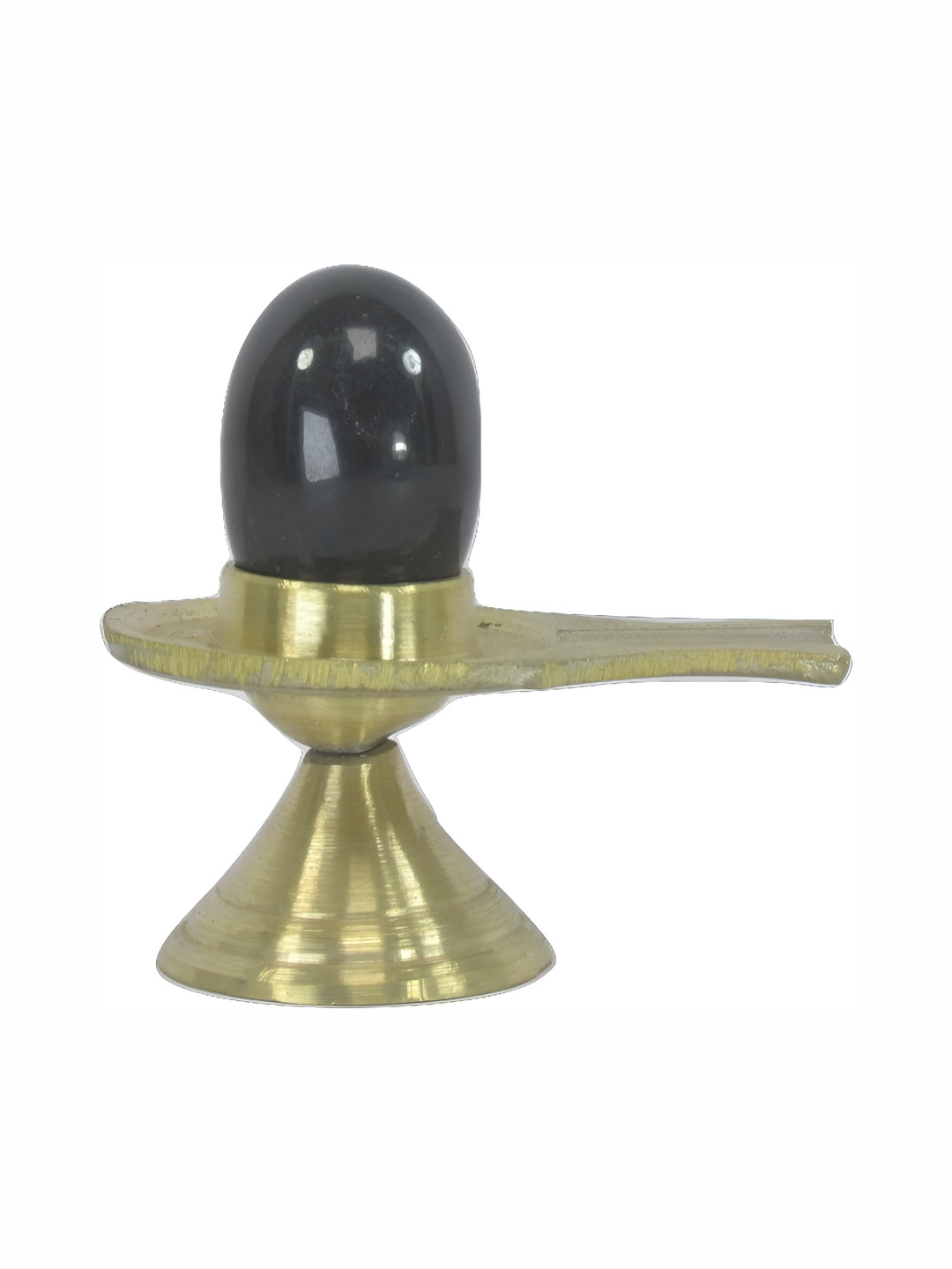 Navyaksh Naag Black Stone Matte Prayer Room Set of 2 Medium Showpieces -