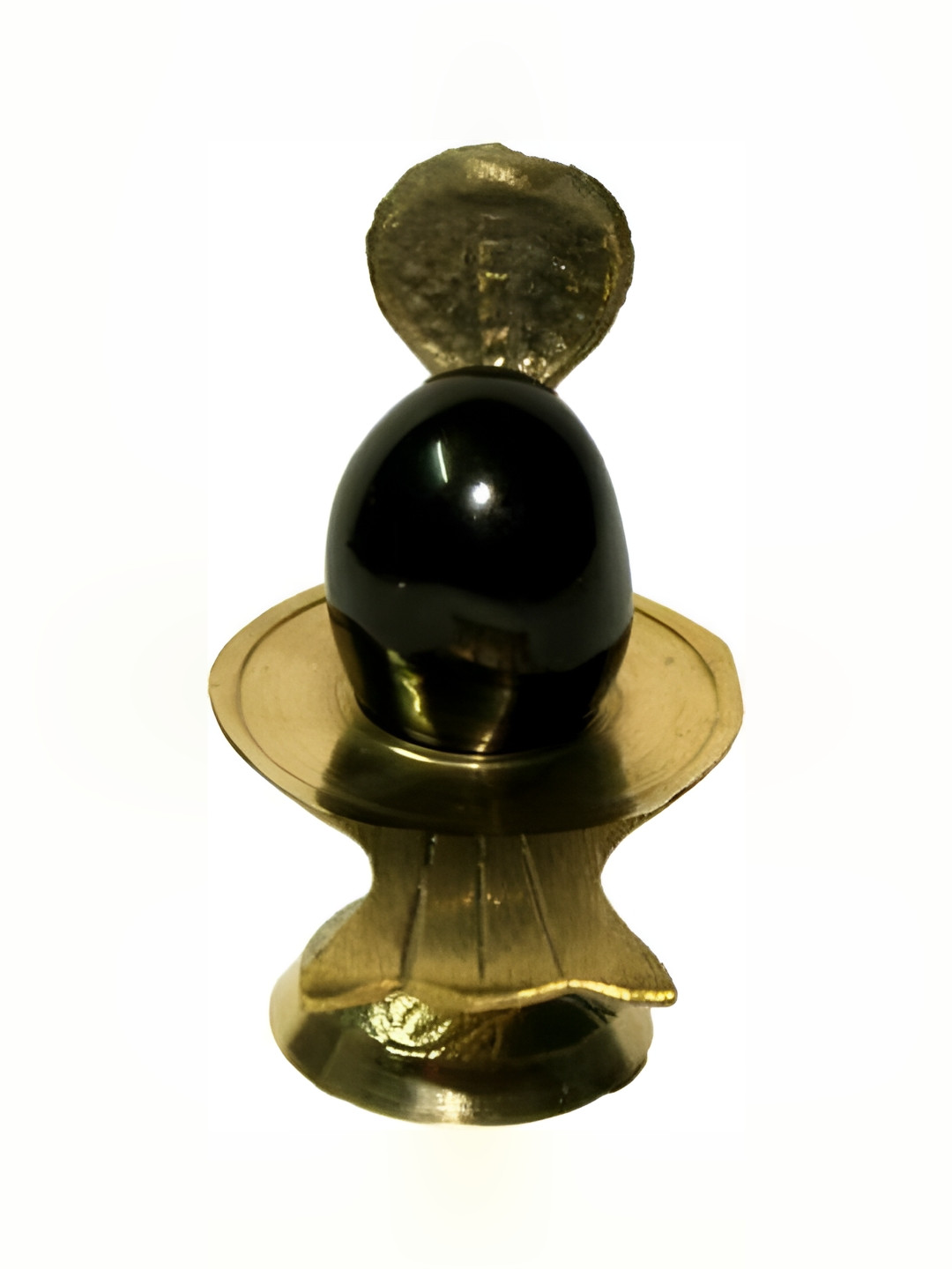Navyaksh Heavy Jalheri and Pathar Black Brass Metallic Prayer Room Set of 2 Small Showpieces -