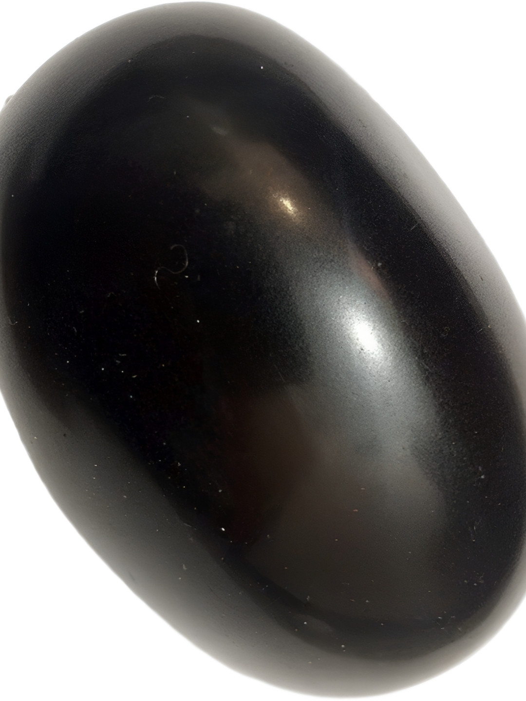 Navyaksh Shaligram Black Metal Metallic Prayer Room Small Showpiece - 2.2 Inches