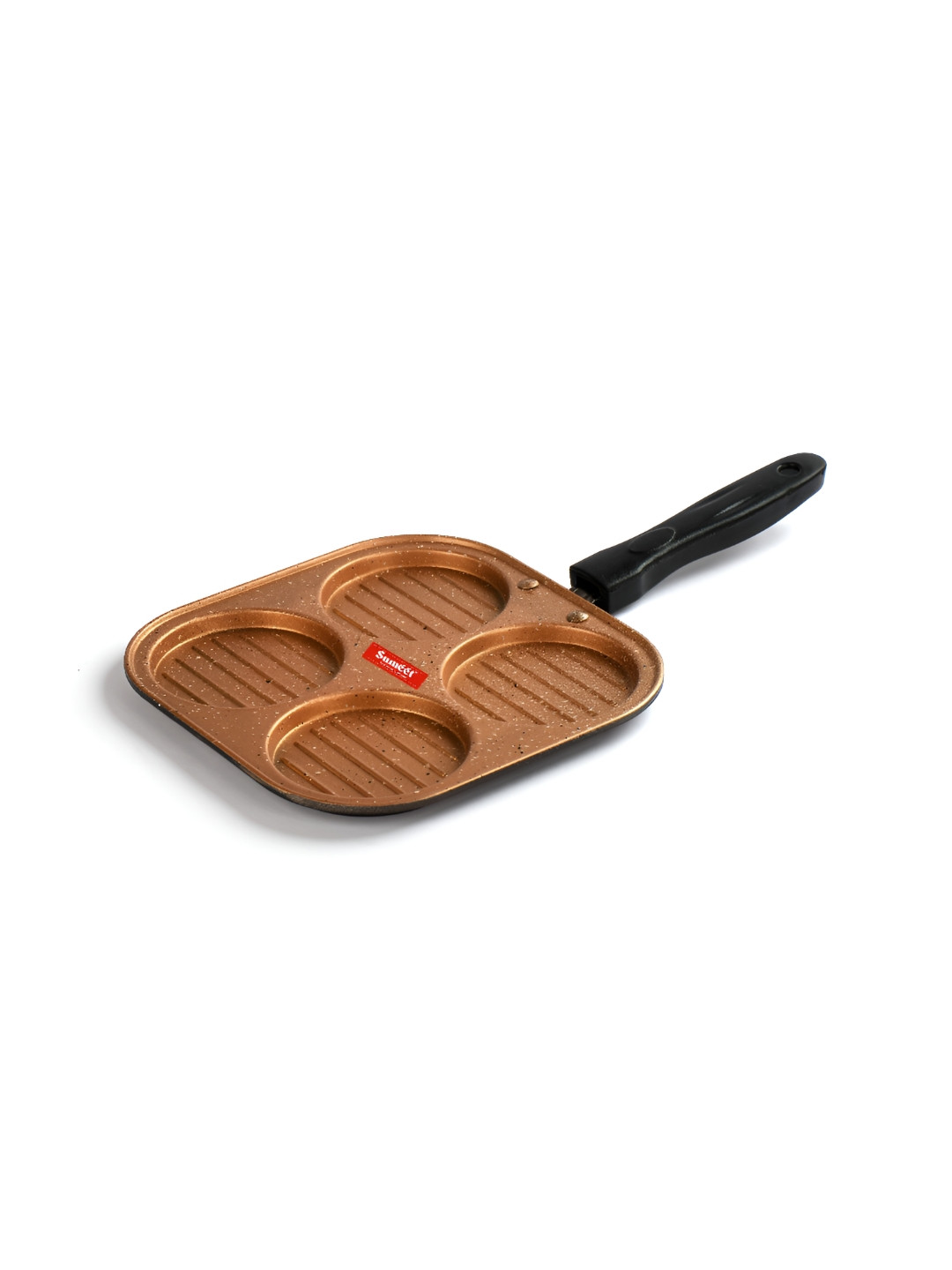 Sumeet Peach-Coloured Aluminium Dishwasher Safe Frying Pan