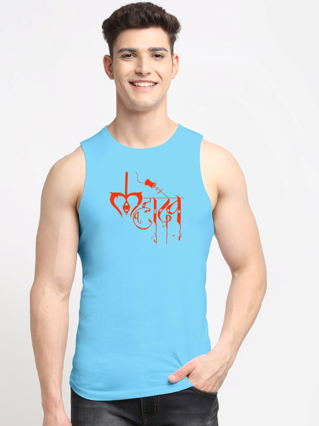 Friskers Printed Skin Friendly Pure Cotton Innerwear Vests 010224AE610-20-XS