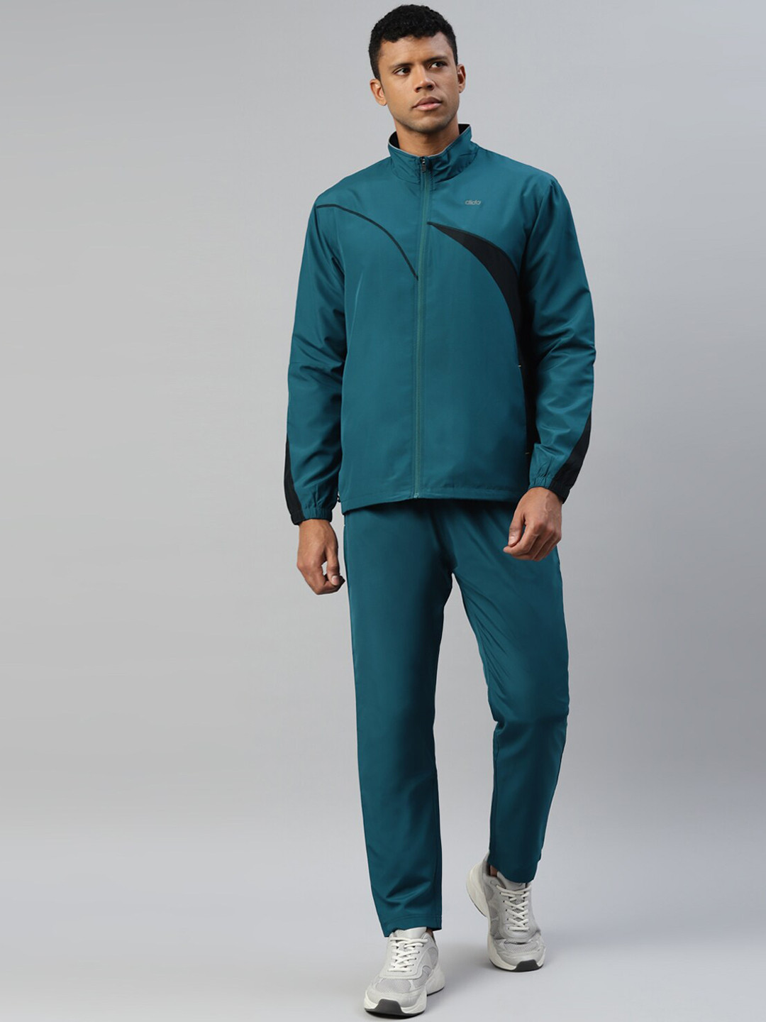 DIDA Men Urban Outwear Colorblock Quick-Dry Activewear Sports Gym Track Suit