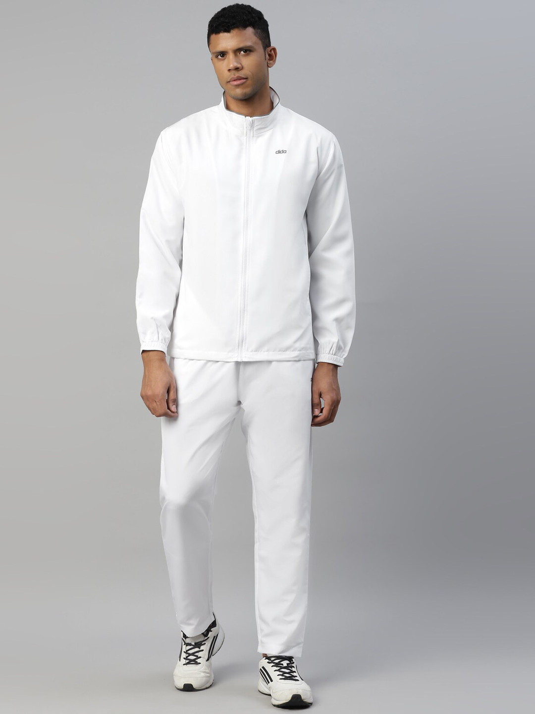 DIDA Men Urban High Performance Quick-Dry Activewear Sports White Track Suit