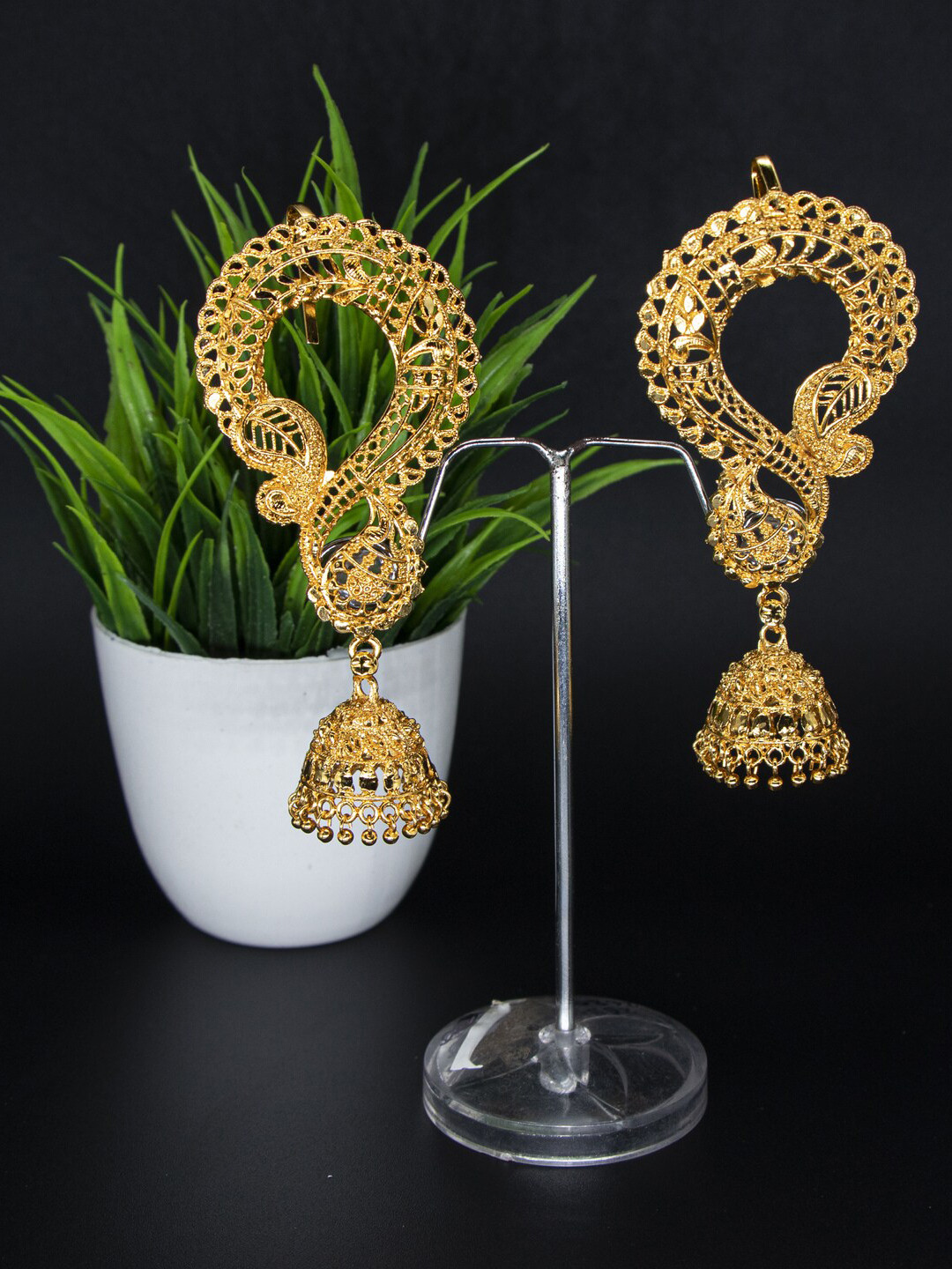 Manikya Dome Shaped Jhumkas Earrings