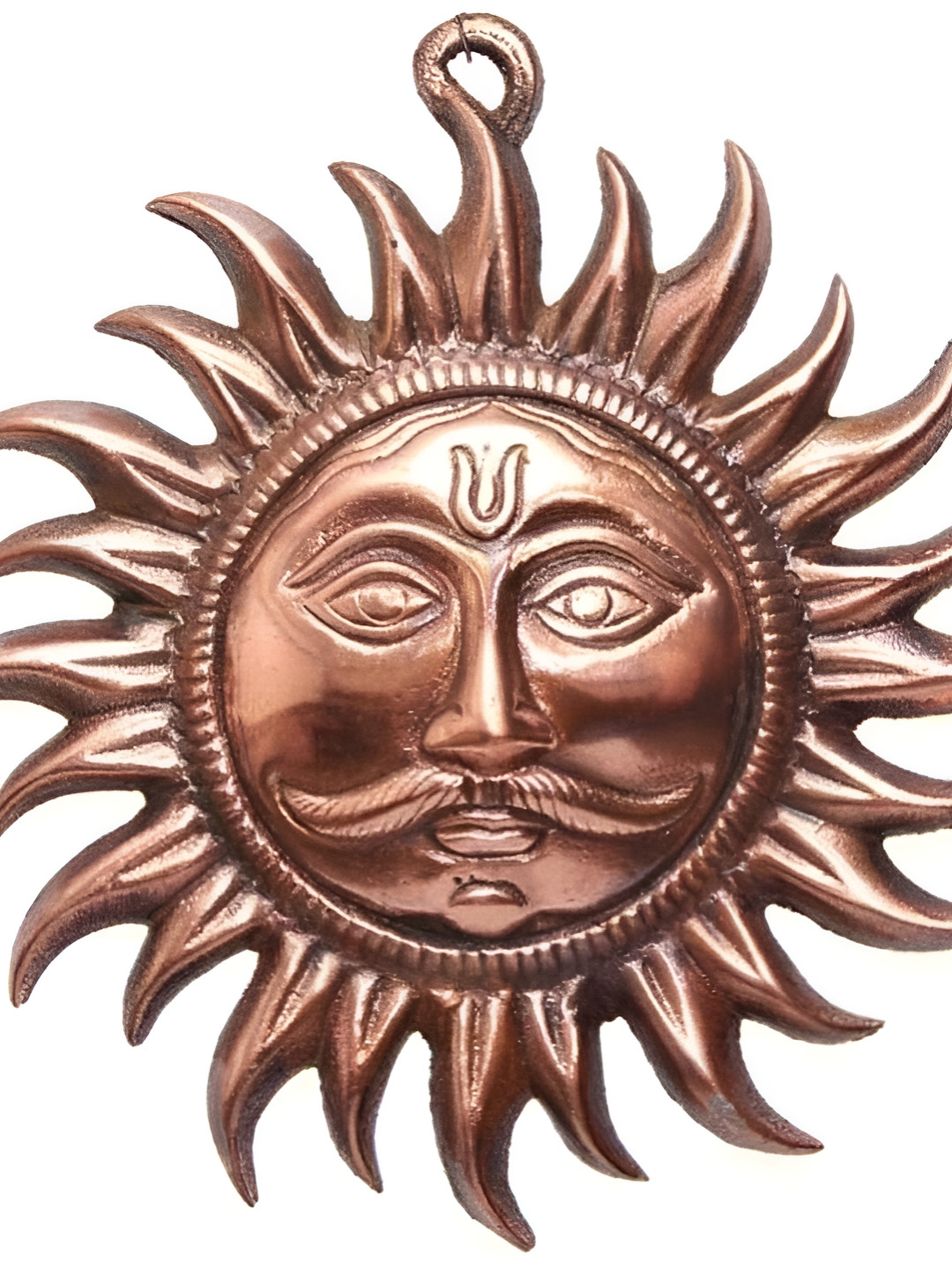 Navyaksh Surya Copper Brass Metallic Living Room Small Showpiece -