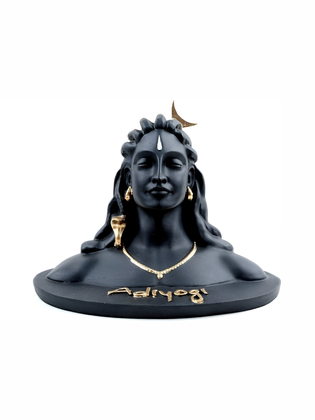 Navyaksh Yogi Multicoloured Bronze Glossy Study Room Small Showpiece -