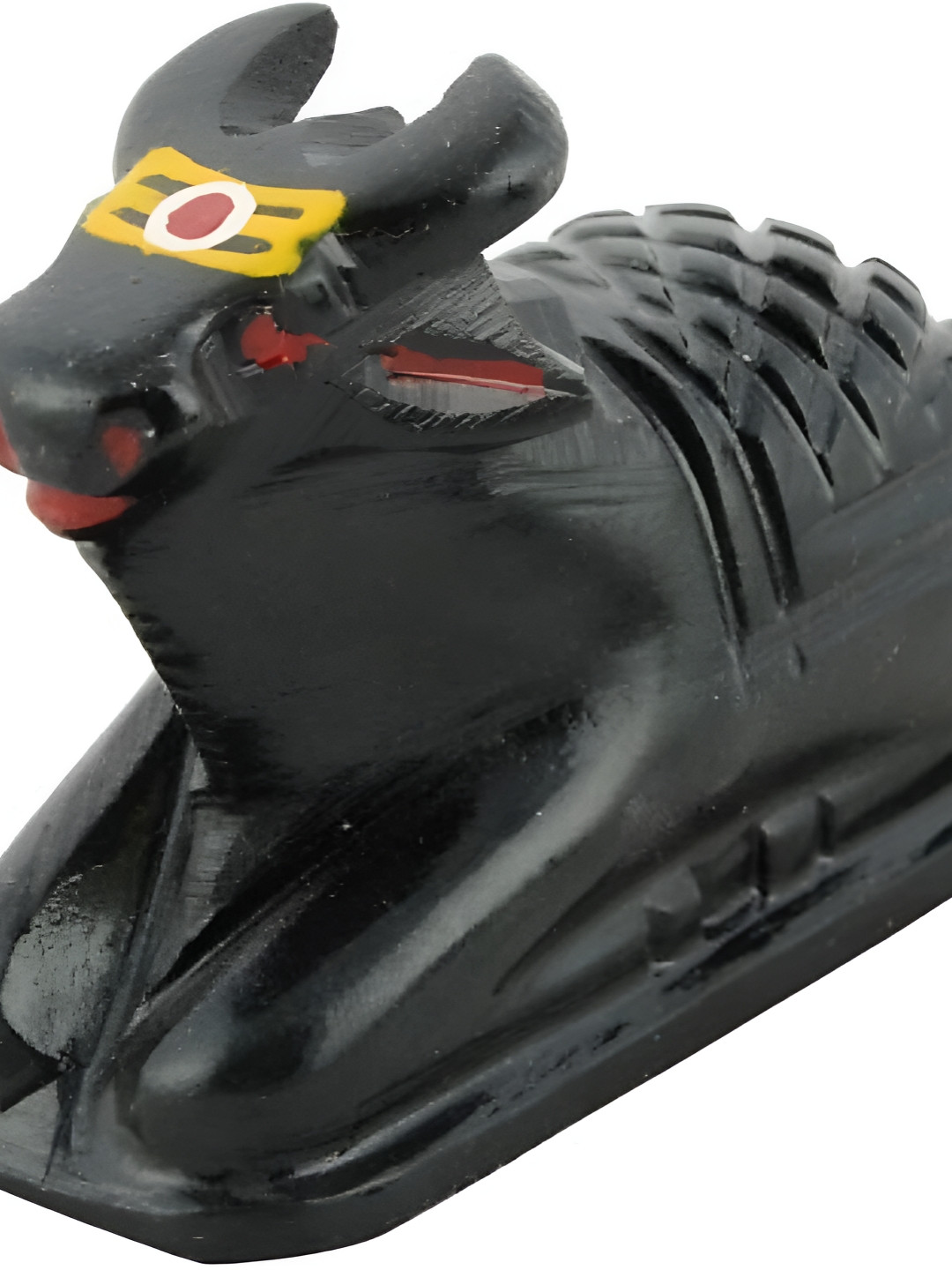Navyaksh Nandi Black Marble Glossy Prayer Room Medium Showpiece -