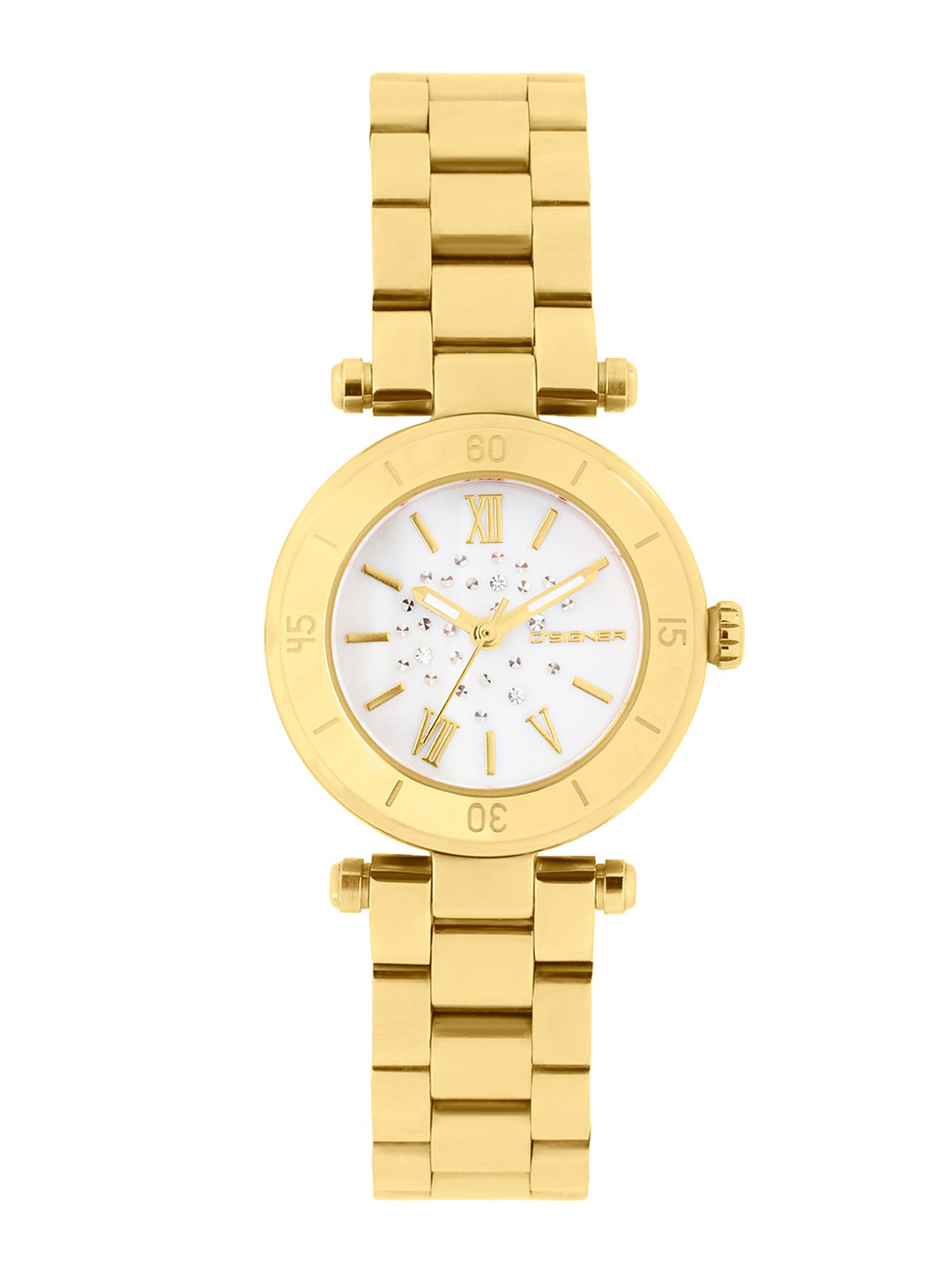 D'SIGNER  Women Brass Printed Dial & Bracelet Style Straps Analogue Watch 667GM.6L