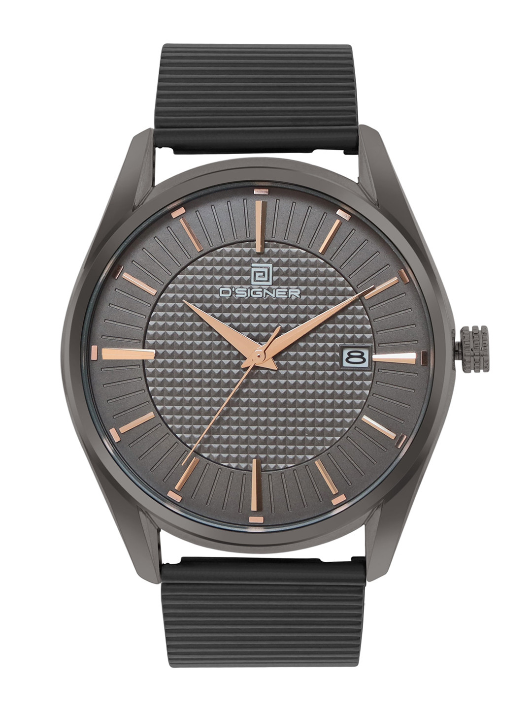 D'SIGNER  Men Brass Dial & Bracelet Style Straps Analogue Watch 821GNM.8G