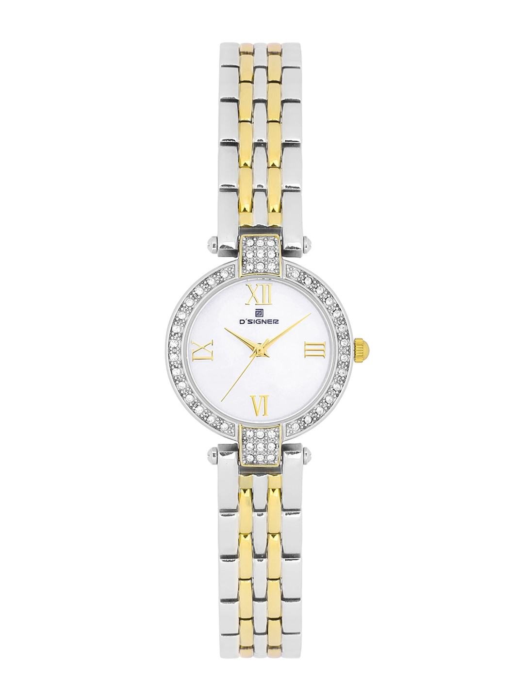 D'SIGNER  Women Embellished Dial & Bracelet Style Straps Analogue Watch 628TM.6L