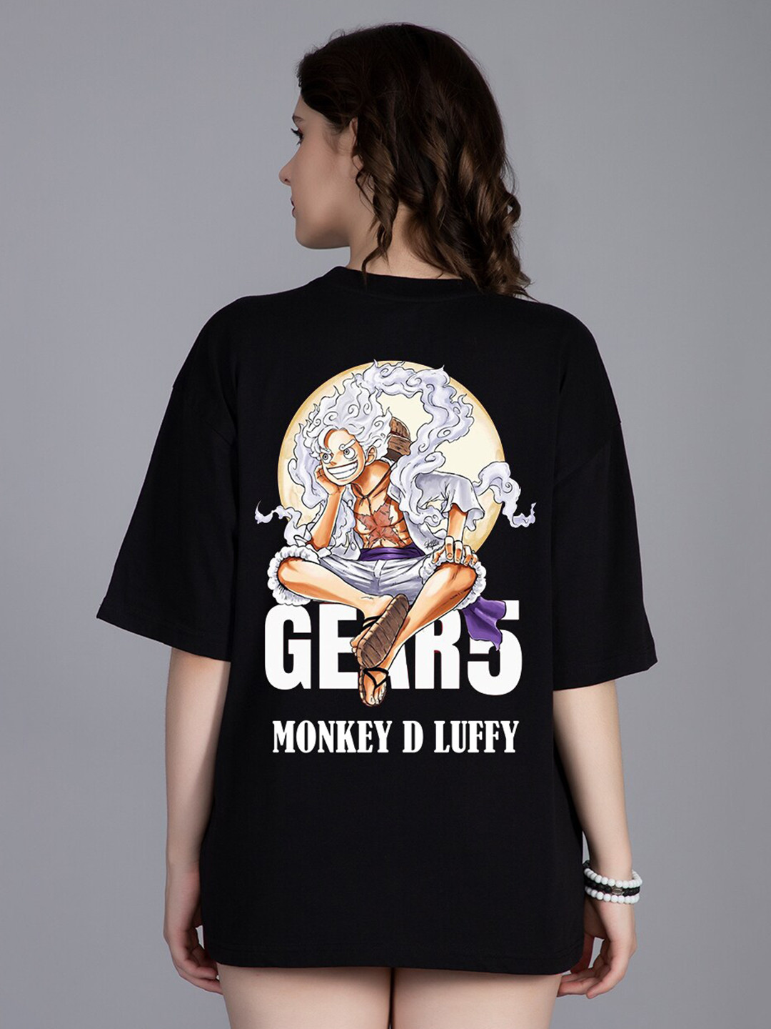 PRONK Nikaman Printed Drop Shoulder Sleeves Pure Cotton Oversized T-shirt