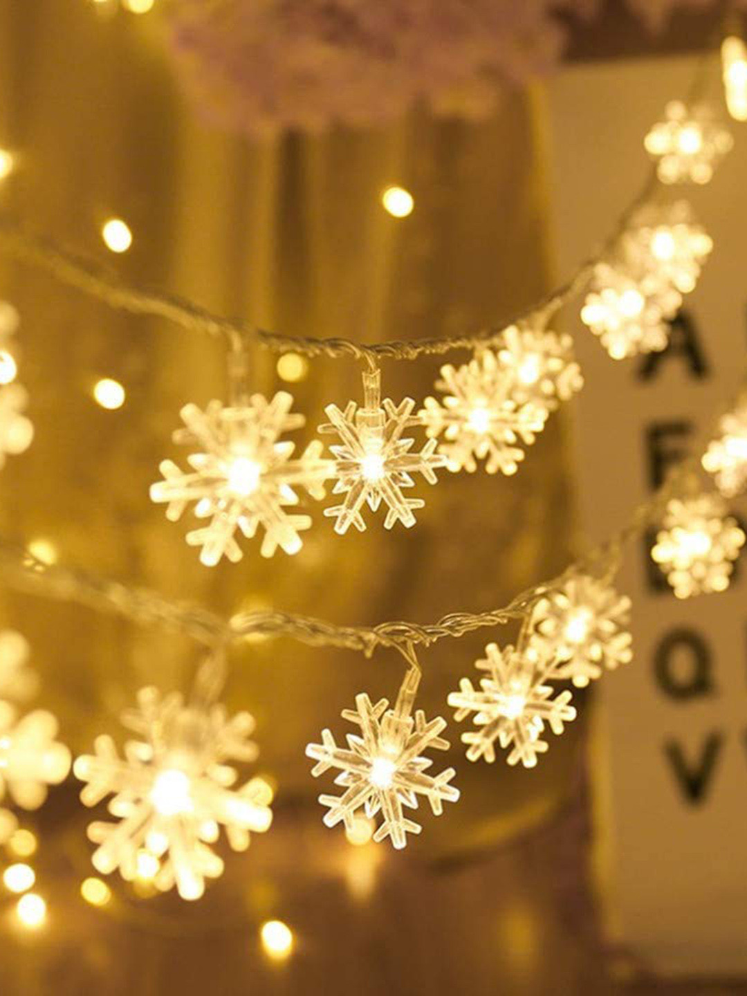 XERGY 14 Snowflakes Design String Fairy Led Lights