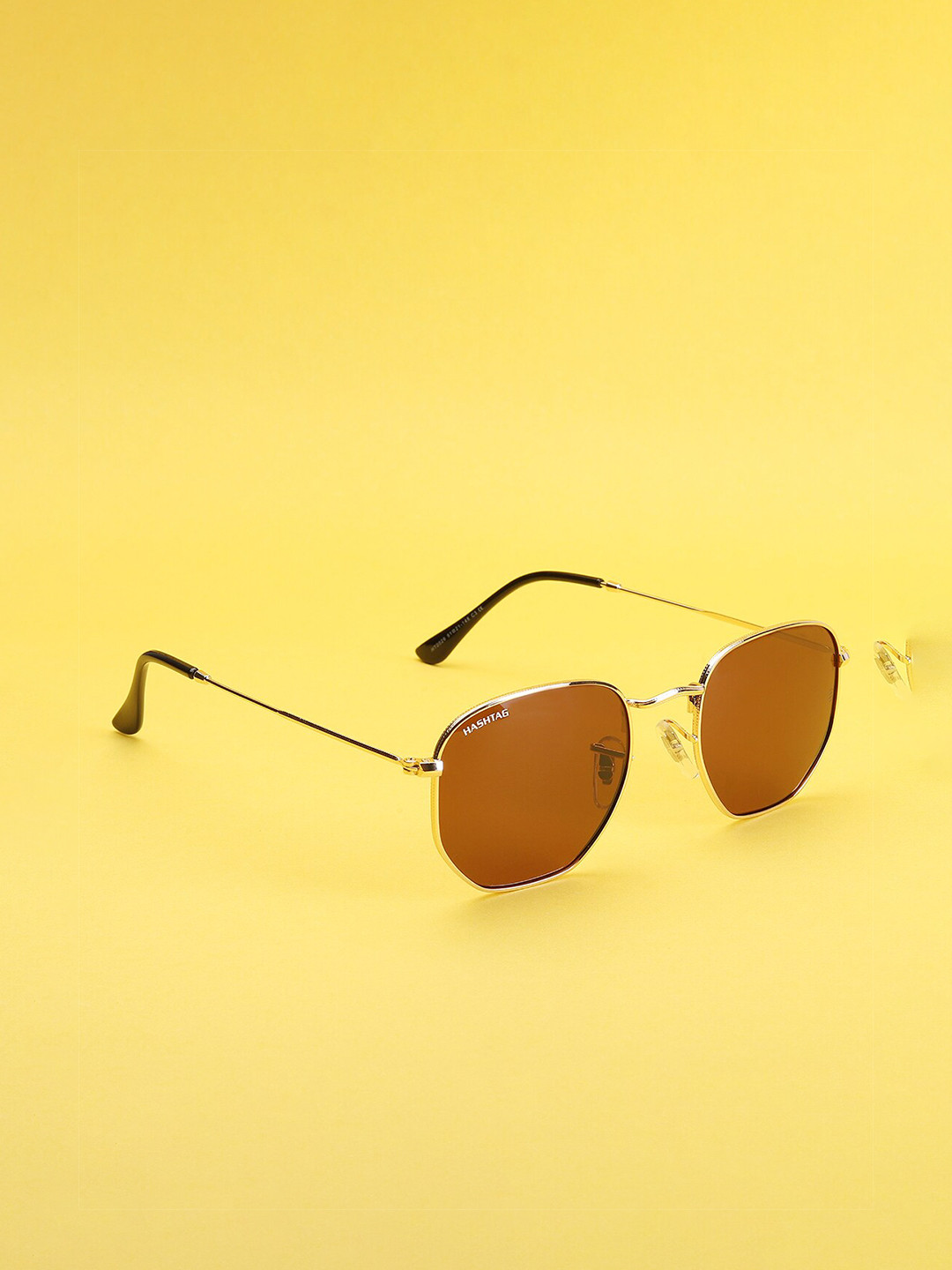 HASHTAG EYEWEAR Unisex Square Sunglasses With Polarised and UV Protected Lens HT2026
