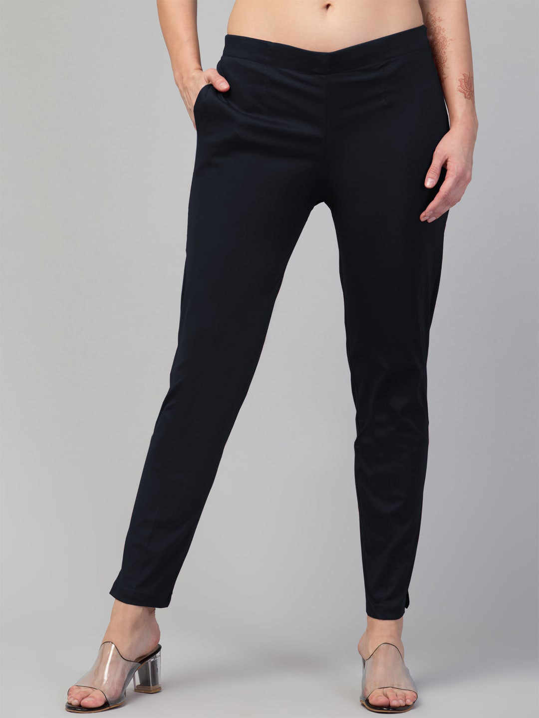 Trend Level Women Easy Wash Original Regular Fit Trousers