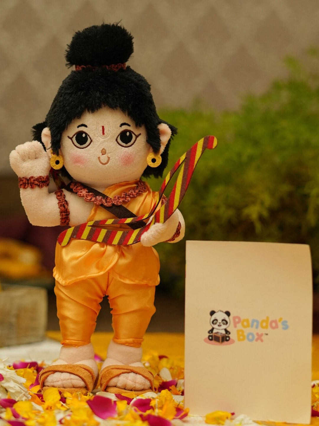 Panda's Box Kids Mantra Chanting Baby Rama Musical Soft Plush Toy