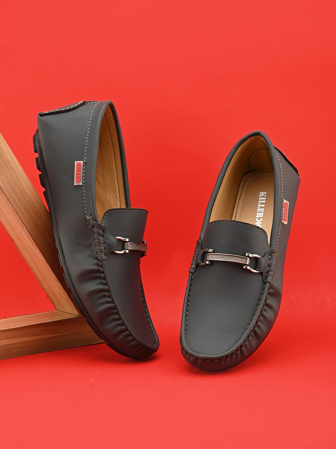 Killer Men Square Toe Lightweight Horsebit Loafers