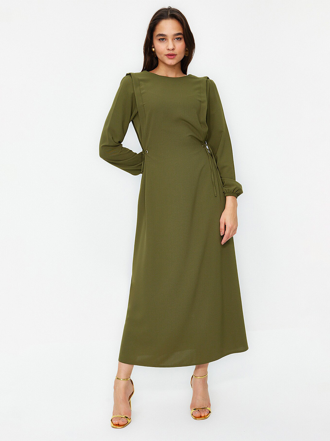 Trendyol Puff Sleeve Maxi Dress