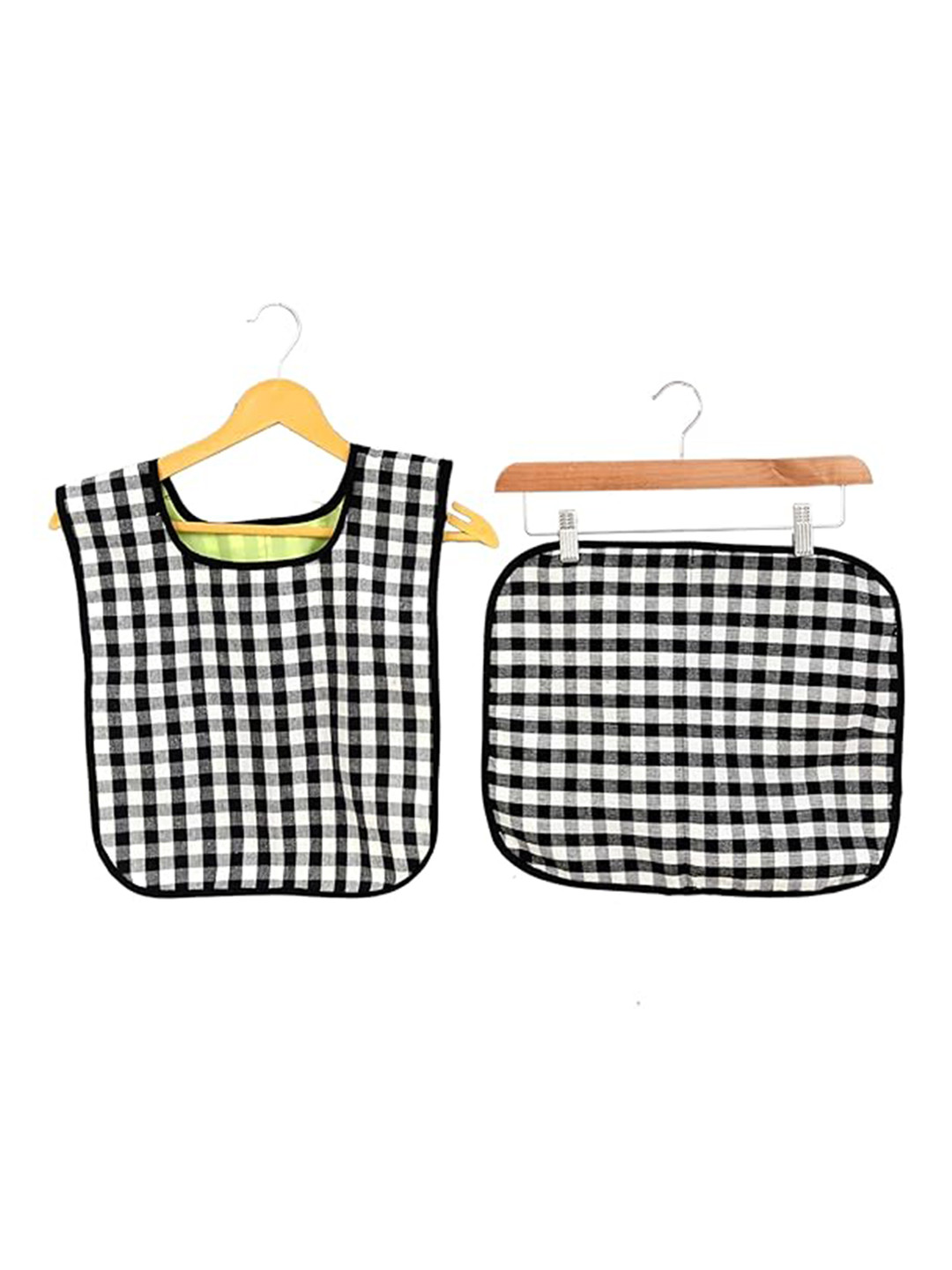 SWITCHON Kids Checked Waterproof Apron with Dining Sheet