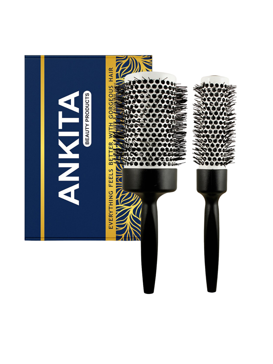 ANKITA 2-Pcs AP-2439 Hair Brush Combo - Black