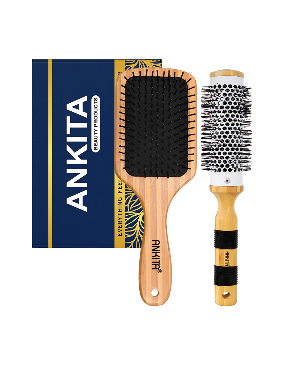 ANKITA 2-Pcs AP-2429 Hair Brush Combo - Beige