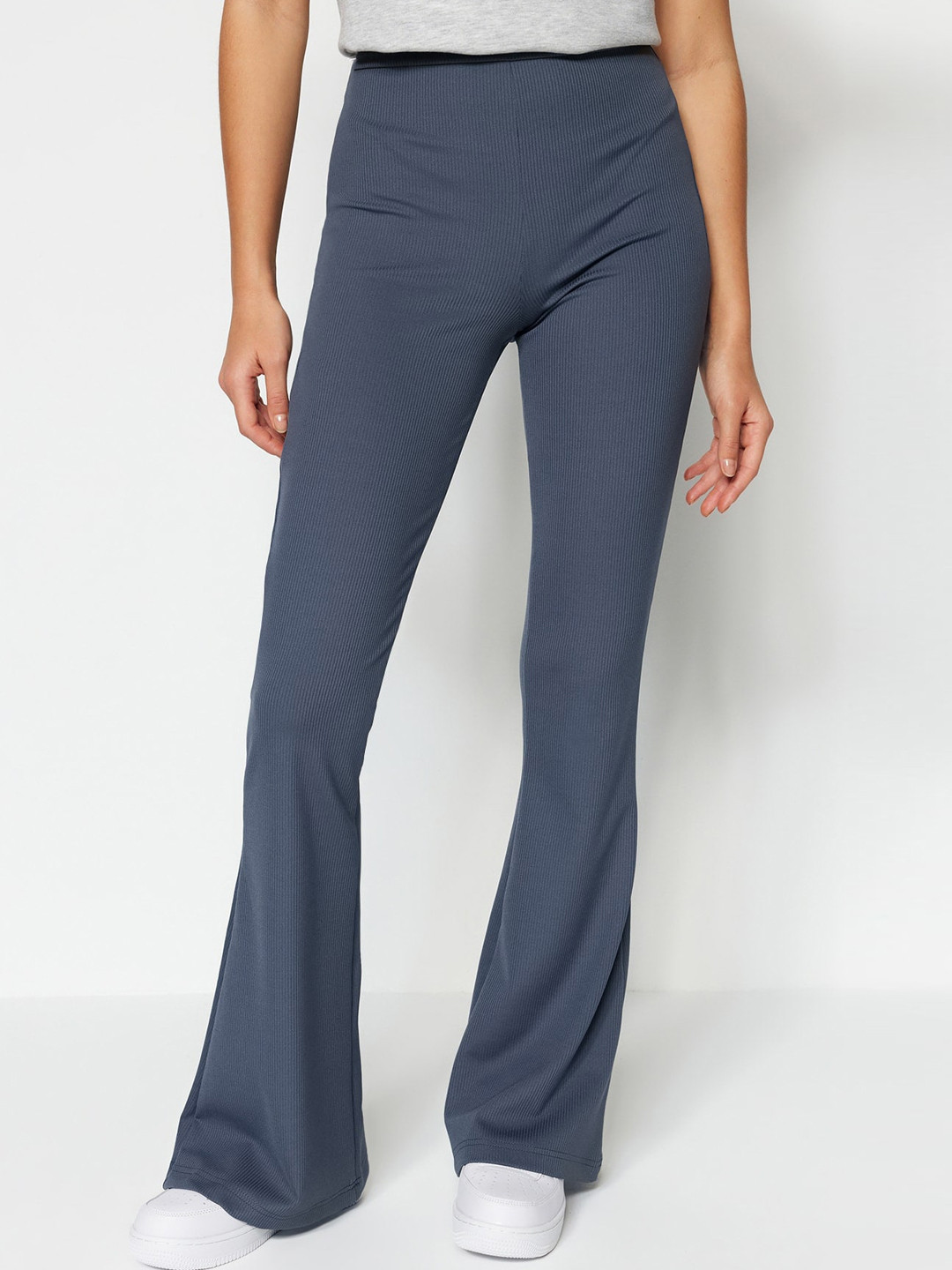 Trendyol Women Mid-Rise Bootcut Trousers