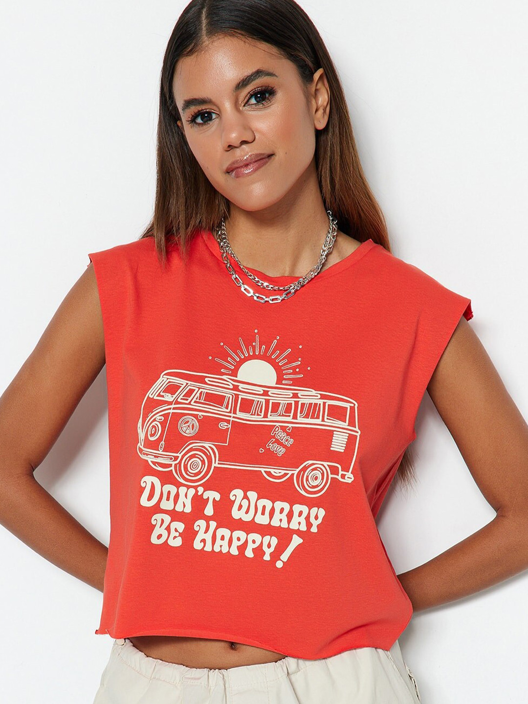 Trendyol Graphic Printed Cotton T-shirt