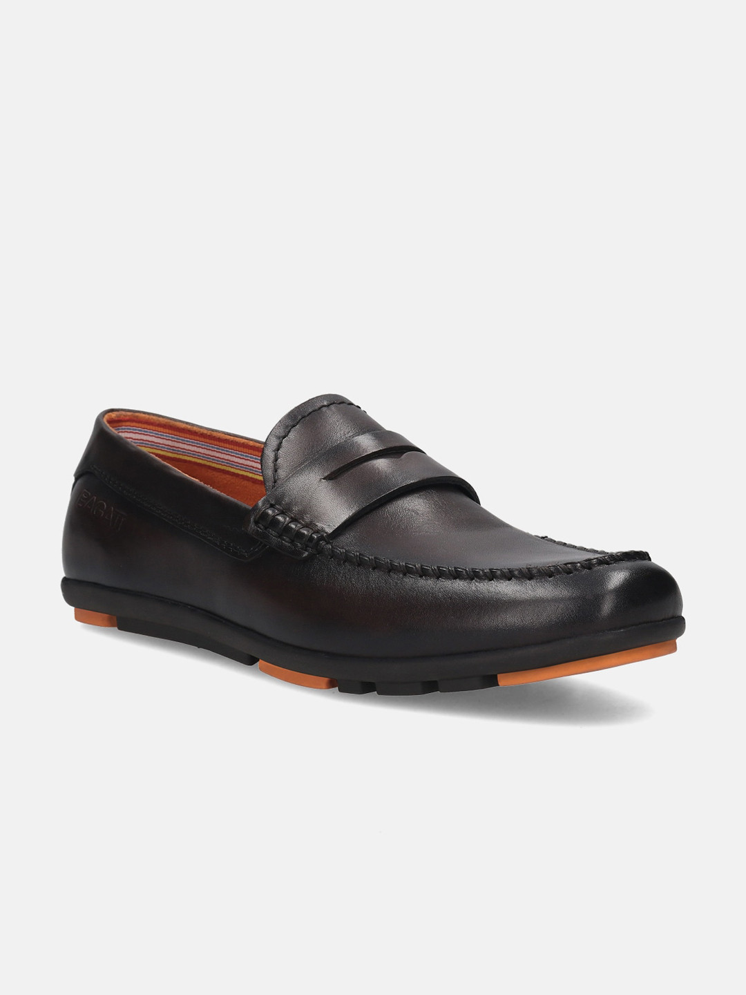 BAGATT Corrado Men Round Toe Leather Loafers