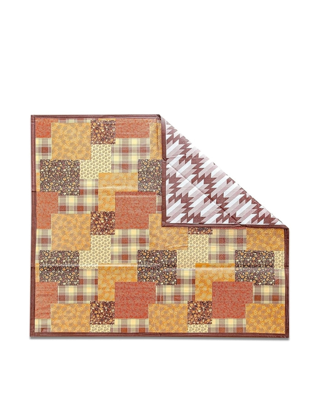 CASA-NEST Multi-Colour 3 Layered Waterproof Bed Food Server Reversible Bedsheet Protector