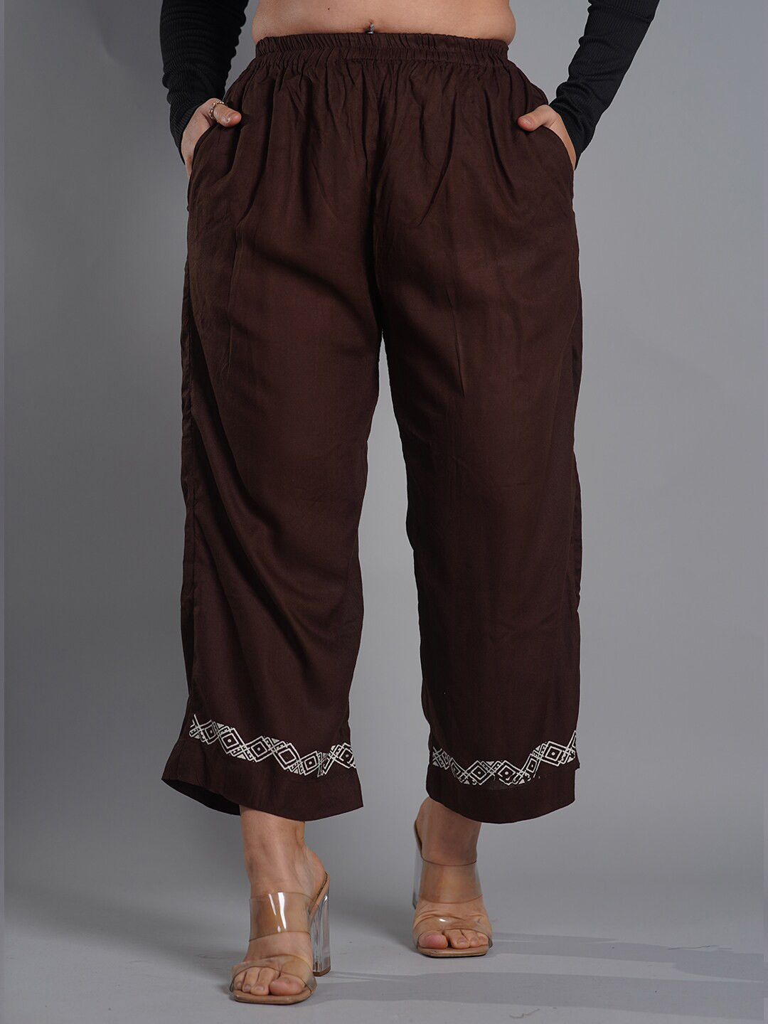 LetsDressUp Hem Design Wide Leg Palazzos