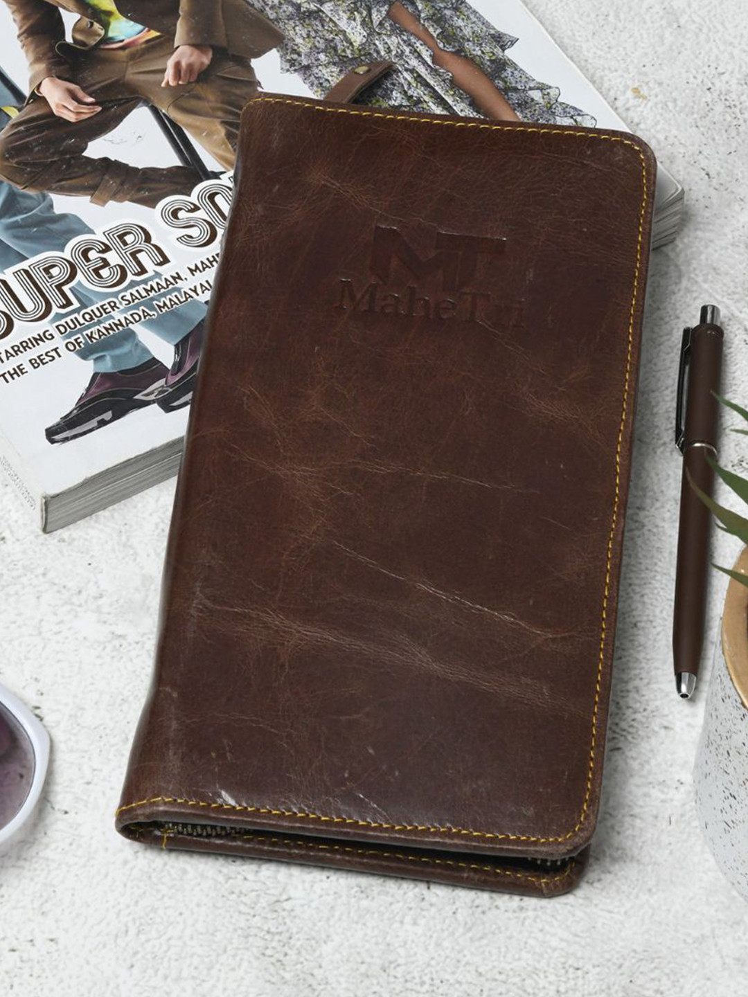 MaheTri Women Blair Leather Two-Fold Wallet