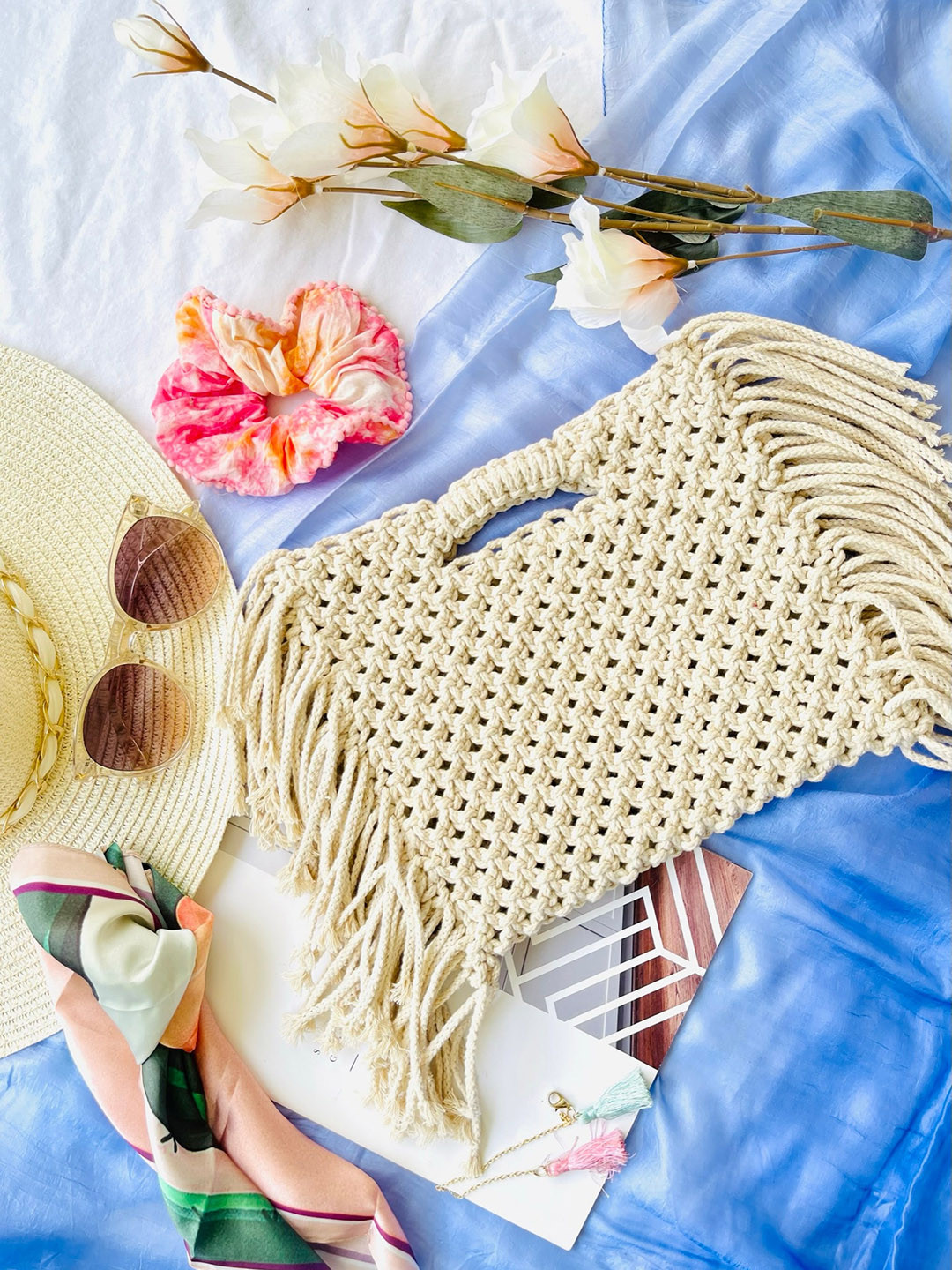 Terra Living Textured Structured Sling Bag